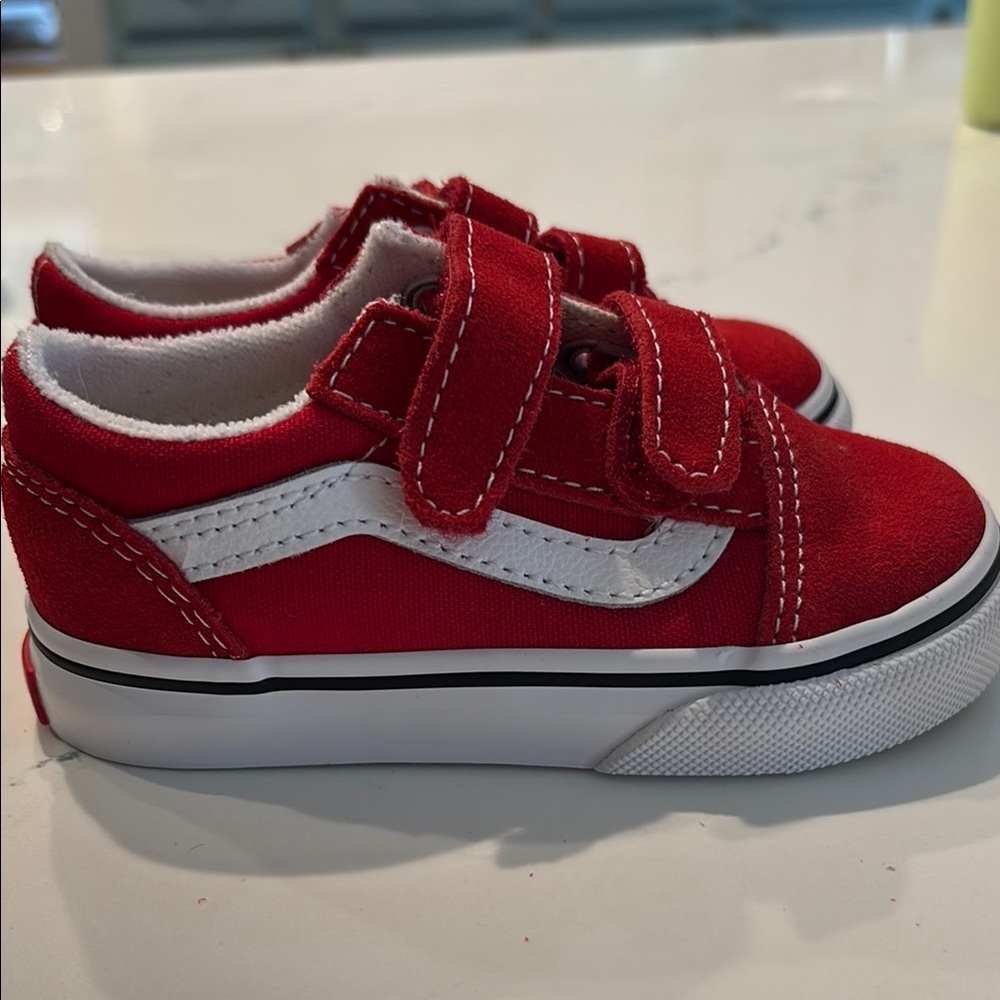 Vans Kids Red Sneakers